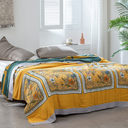Ownkoti Sommer-Wendedecke aus Baumwolle, leichte Decke