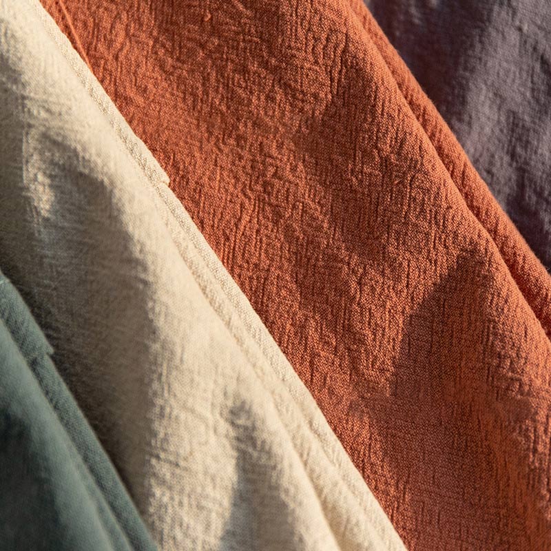 Ownkoti Weicher Bademantel mit V-Ausschnitt und Taschen