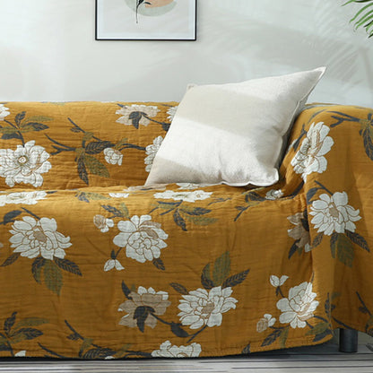 Ownkoti Wendedecke mit Blumenmuster, Couchbezug aus Baumwolle