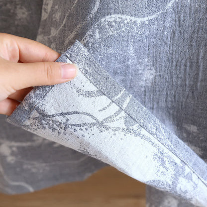 Bequemer Bademantel-Pyjama mit Jacquard-Tuschemalerei