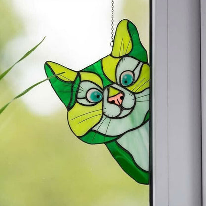 Ownkoti Fensterdekoration „Stain Cat“ (Kaufen Sie eins und erhalten Sie eins gratis)