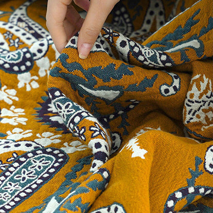 Wendedecke aus Baumwollgaze mit Blumenmuster