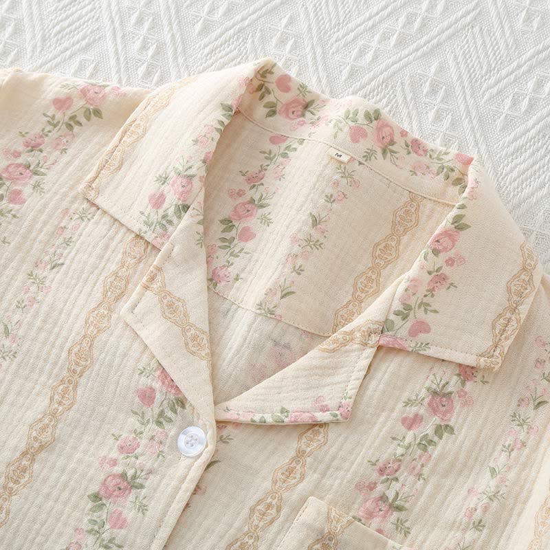 Loungewear-Set aus reiner Baumwolle im Waldstil