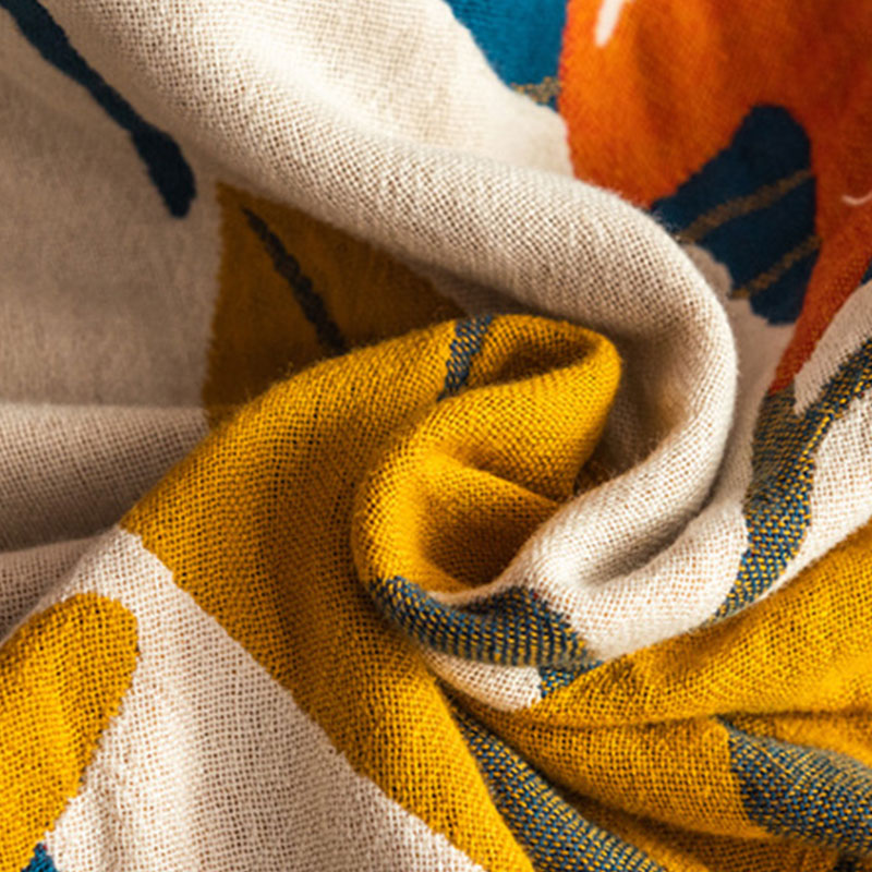 Ownkoti Boho-Kissenhandtuch aus Baumwolle mit Vogelmotiv (2 Stück)