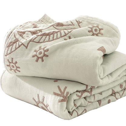 Ownkoti Chic Mandala Wende-Steppdecke aus Baumwolle mit Blumenmuster