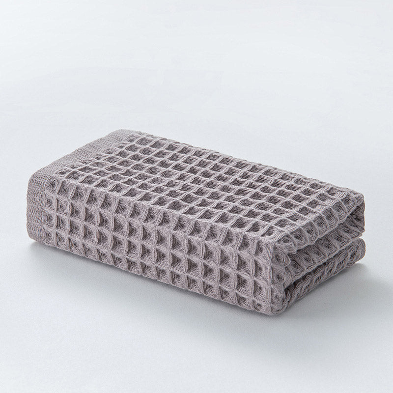 Ownkoti Einfaches Handtuch aus Baumwolle mit Waffelmuster (3 Stück)