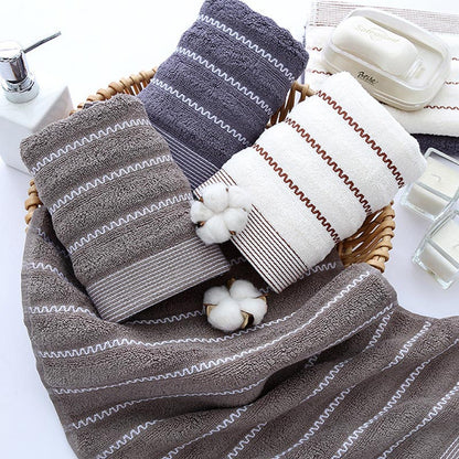 Ownkoti Gestreiftes Badetuch-Badetuch-Set