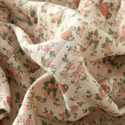 Loungewear-Set aus Baumwolle im Vintage-Rosengarten-Stil