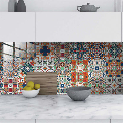 Ownkoti Tapeten-Wandaufkleber im Bohemian-Stil mit gemischtem Muster (10 Stück)