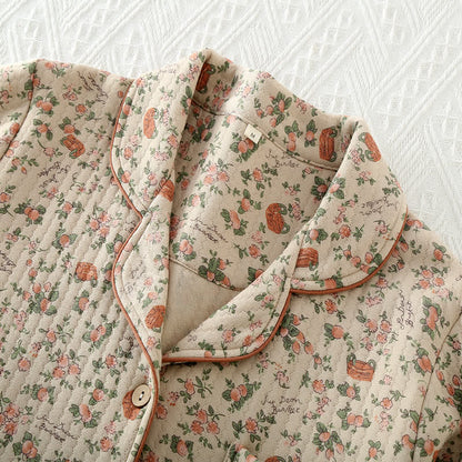 Rural Rose Air Loungewear-Set aus Baumwolle