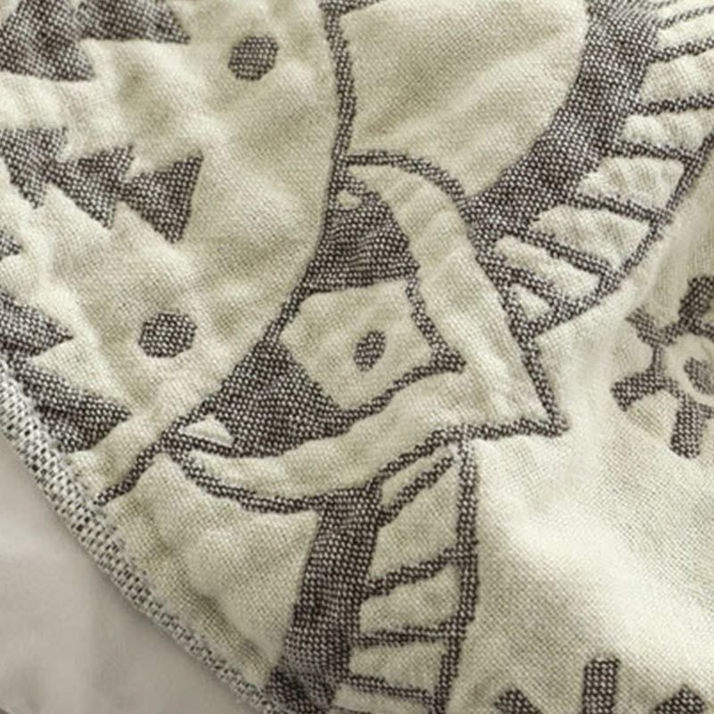 Ownkoti Chic Mandala Wende-Steppdecke aus Baumwolle mit Blumenmuster