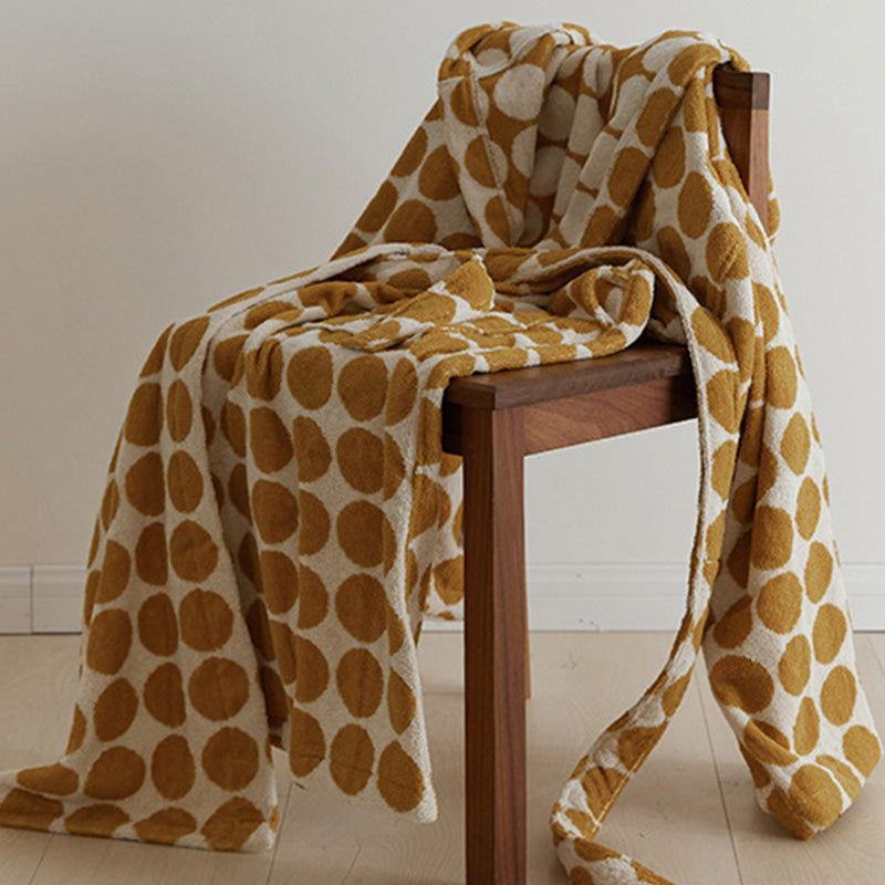 Bademantel mit Kapuze und Gürtel im Polka Dot-Design