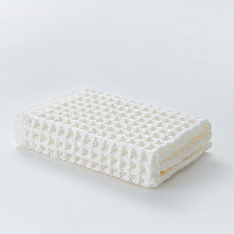 Ownkoti Einfaches Handtuch aus Baumwolle mit Waffelmuster (6 Stück)