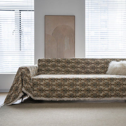 Sofaschoner mit Jacquard-Quaste und Pflaumenblütenmuster - image 4
