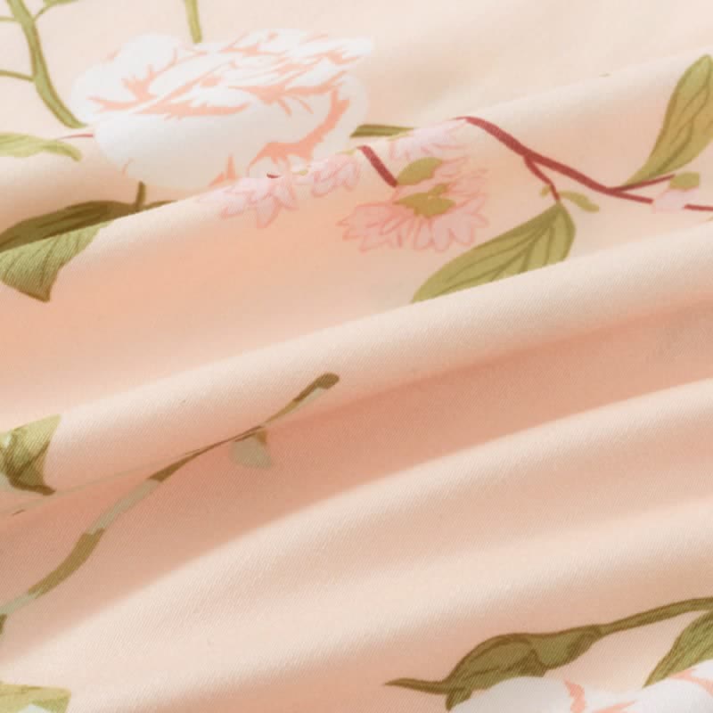 Weiches, atmungsaktives Nachthemd mit rosa Blumenmuster