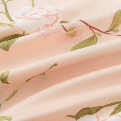 Weiches, atmungsaktives Nachthemd mit rosa Blumenmuster