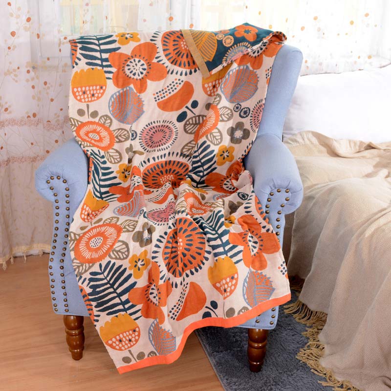 Ownkoti – Wendbares Badetuch mit Blumenmuster, farbenfroh