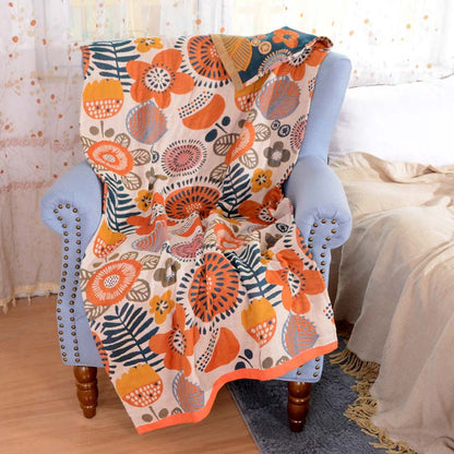 Ownkoti – Wendbares Badetuch mit Blumenmuster, farbenfroh