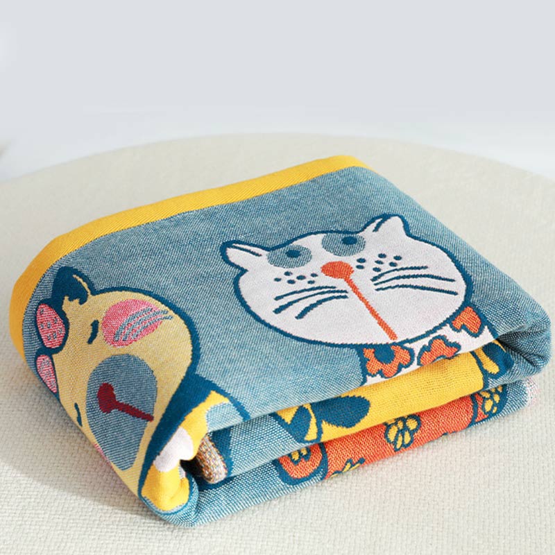 Ownkoti Katzen-Badetuch aus Baumwolle, Babydecke