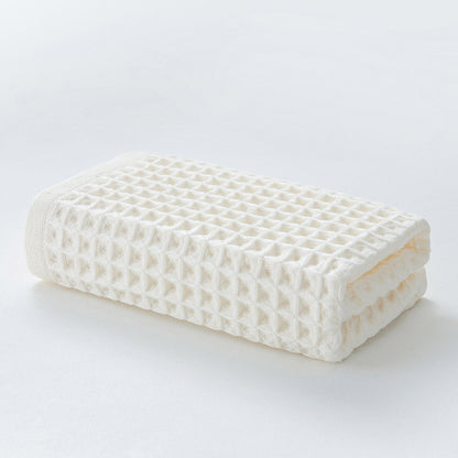 Ownkoti Einfaches Handtuch aus Baumwolle mit Waffelmuster (3 Stück)