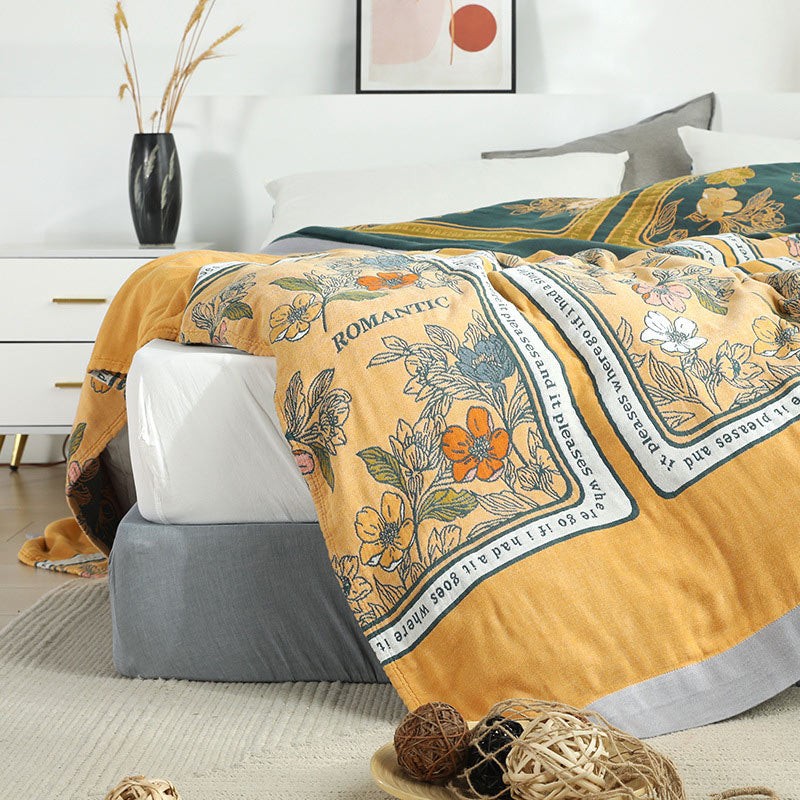 Ownkoti Sommer-Wendedecke aus Baumwolle, leichte Decke