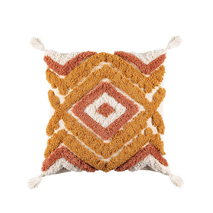 Ownkoti Marokko Jacquard-Kissenbezug mit Quasten