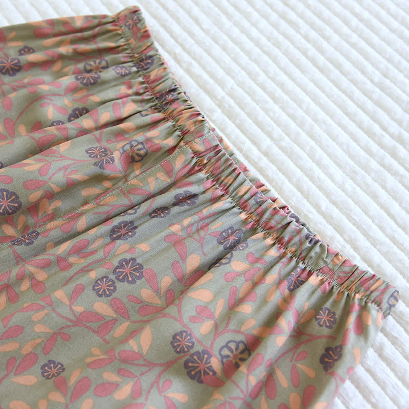Loungewear-Set aus Baumwolle und Seide mit Blumenmuster - image 10
