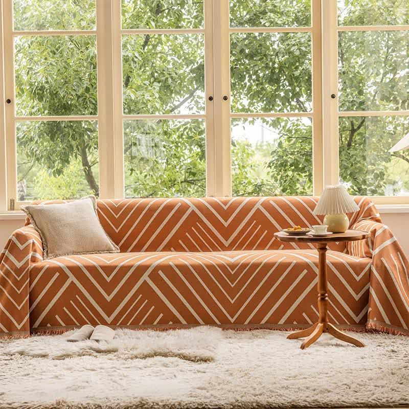 Ownkoti Diamond Stripe Multifunktionale Decke Sofaschutz
