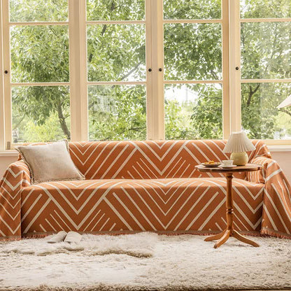 Ownkoti Diamond Stripe Multifunktionale Decke Sofaschutz