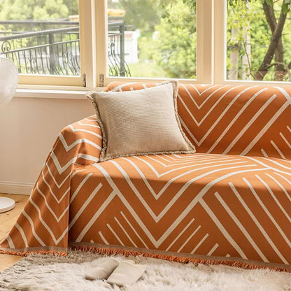 Ownkoti Diamond Stripe Multifunktionale Decke Sofaschutz