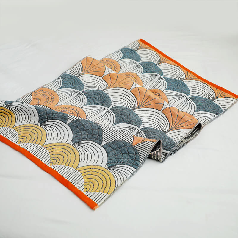 Ownkoti Badetuch aus Jacquard-Baumwolle mit Muscheldruck