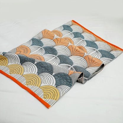 Ownkoti Badetuch aus Jacquard-Baumwolle mit Muscheldruck