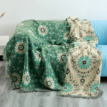 Ownkoti Retro Sofabezug Baumwolle Wendedecke